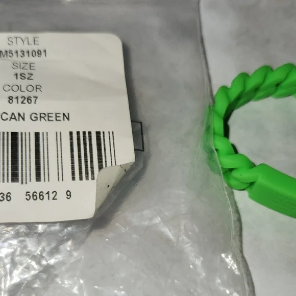 Marc Jacobs Bright Toucan Green Twisted Bracelet - Picture 3 of 6